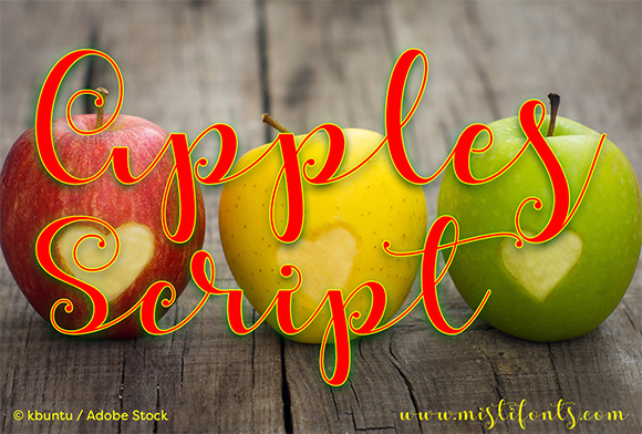 Apples Script: A Calligraphy Font for Craft and Design