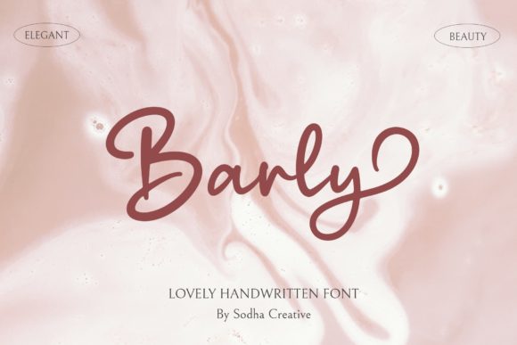 Barly - Cute Script: A Designer's Guide to This Delicate Font