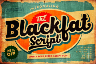 Blackfat Script: A Bold Retro Font for Modern Projects