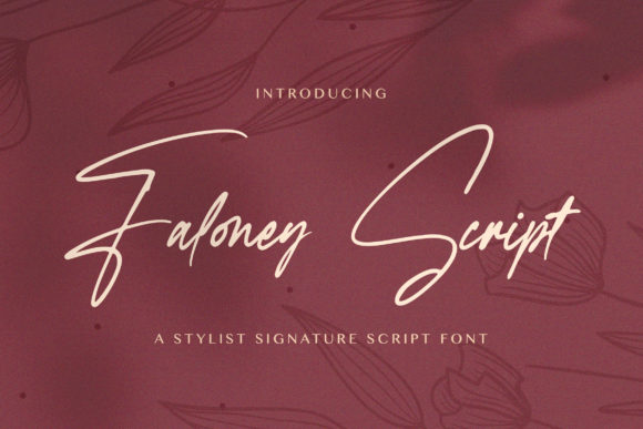 Faloney Script: The Thin Lettered Luxury Font