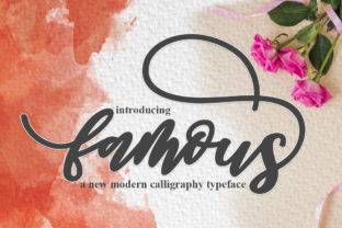 Famous Script: A Modern Calligraphy Font for Creative Brands