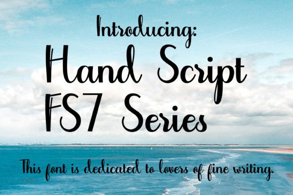 Hand Script - F7 Series: A Digital Handwriting Typeface for Authentic Design