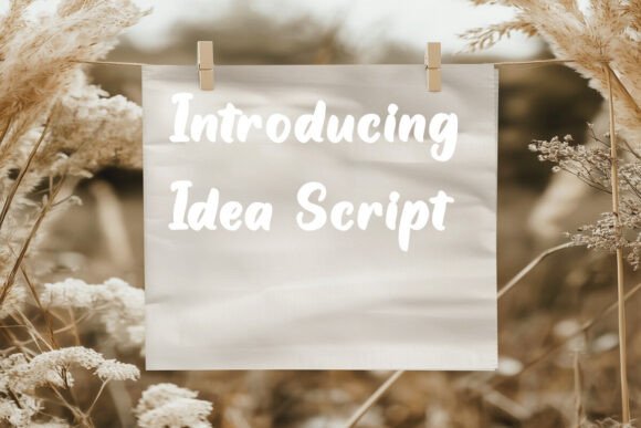 Idea Script: A Font for Bold Statements and Creative Brands
