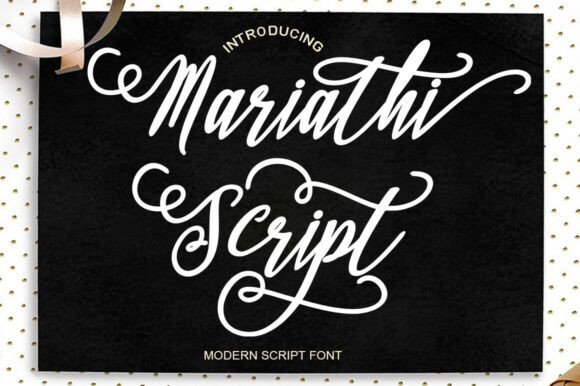 Mariathi Script 1: Adding Modern Elegance to Your Designs