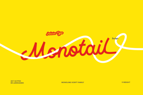 Monotail Script: The Modern Monoline Typeface for Versatile Design
