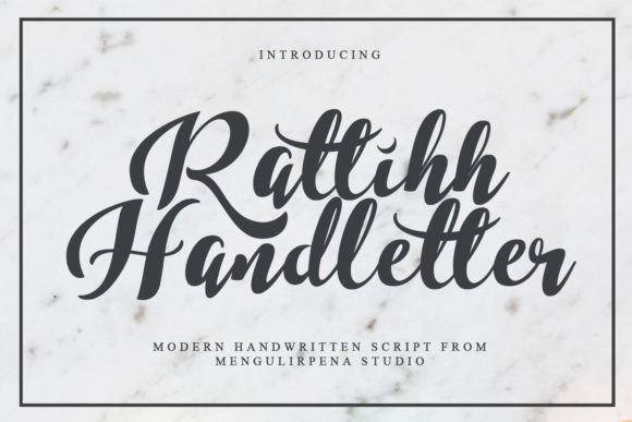Rattihh Script: A Flowing Typeface for Personal Projects