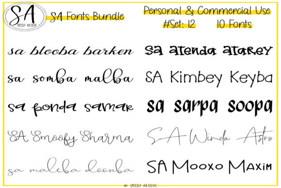 Script and Handwritten Bundle: Your Everyday Font Collection