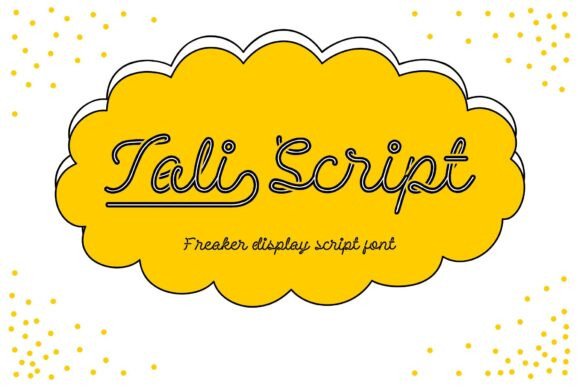 Tali Script: The Playful Display Font for Modern Designers