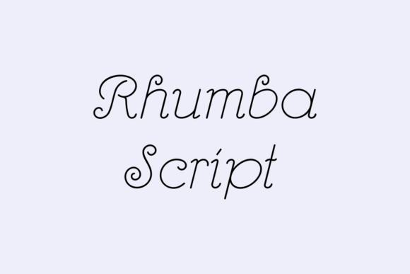 The Thin Elegance of Rhumba Script: A Designer's Guide