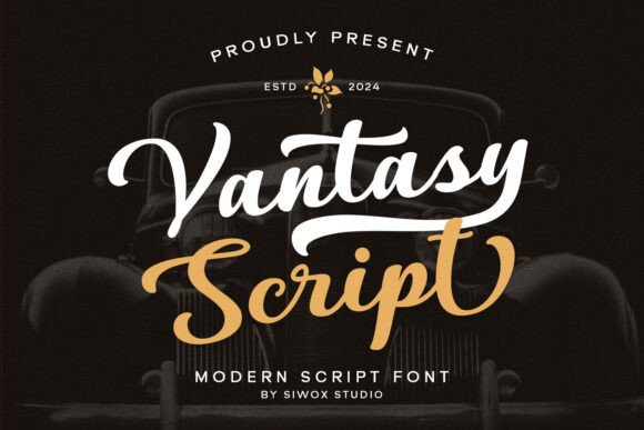 Unlock Modern Elegance: The Vantasy Script Typeface