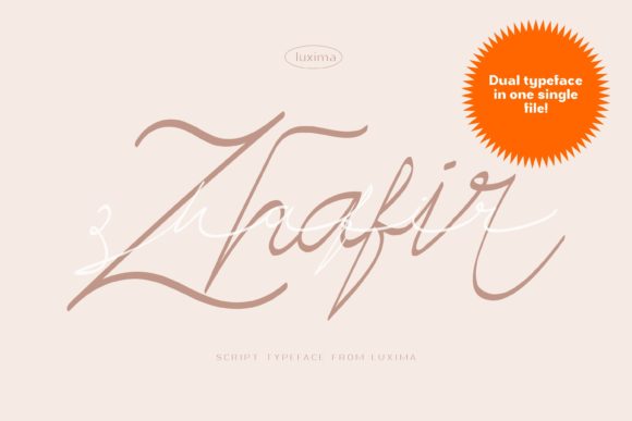 Zhafir Script: An Elegant Script Font for Sophisticated Design